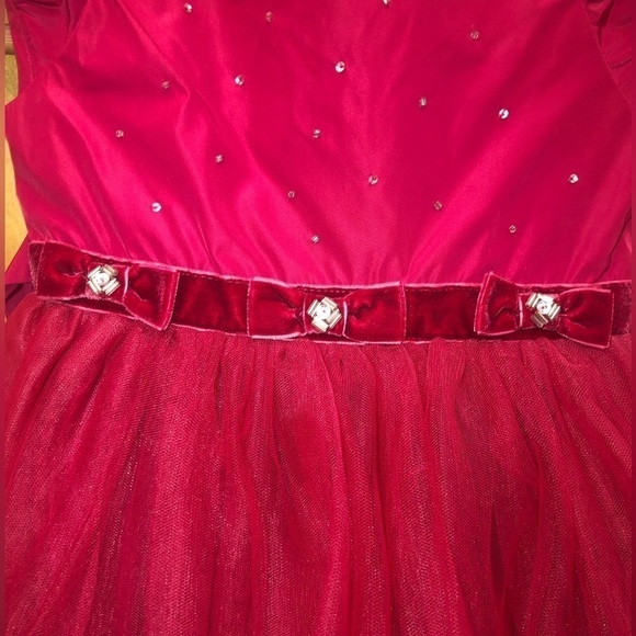 Girls Fancy Red Dress by Biscotti Colezzione 3T NWT - Picture 3 of 10